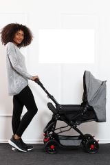 LETS GO BABY ÇİFT YÖNLÜ BEBEK ARABSI TAM YATARLI SIRTLIK