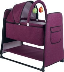 ALDERON BABY LEİA BARLI TENTELİ SALLANIR LÜX BEŞİK